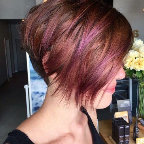 Highlighted Pixie Bob Hairstyles With Long Bangs (Photo 13 of 20)