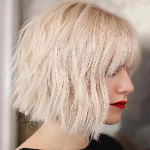 Short Chopped Bob Hairstyles With Straight Bangs (Photo 1 of 20)