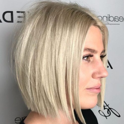 Short Chopped Bob Hairstyles With Straight Bangs (Photo 20 of 20)
