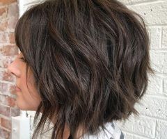 20 Best Collection of Razored Brown Bob Hairstyles