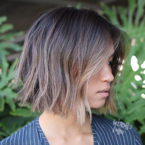 Straight Cut Bob Hairstyles With Layers And Subtle Highlights (Photo 6 of 20)