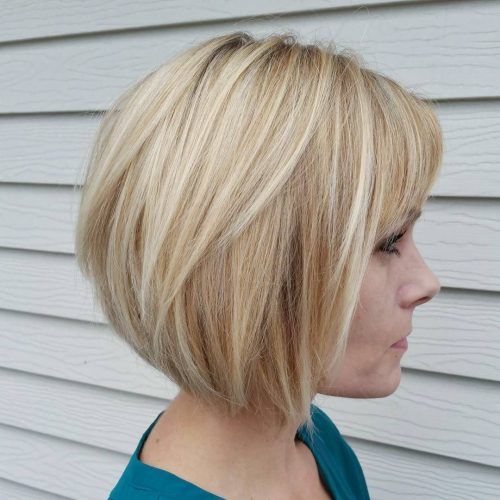 Short Chopped Bob Hairstyles With Straight Bangs (Photo 2 of 20)