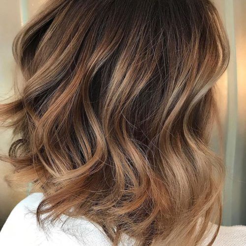 Caramel Lob Hairstyles With Delicate Layers (Photo 11 of 20)
