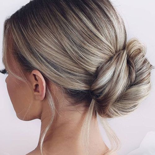 Updos Hairstyles Low Bun Haircuts (Photo 15 of 20)