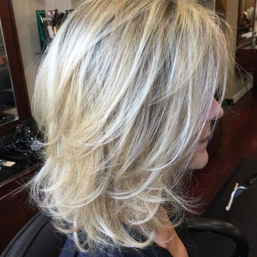 Mid-Length Light Blonde Shag Haircuts With Bangs (Photo 6 of 20)