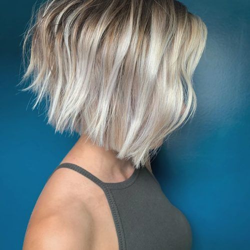 Icy Blonde Inverted Bob Haircuts (Photo 17 of 20)