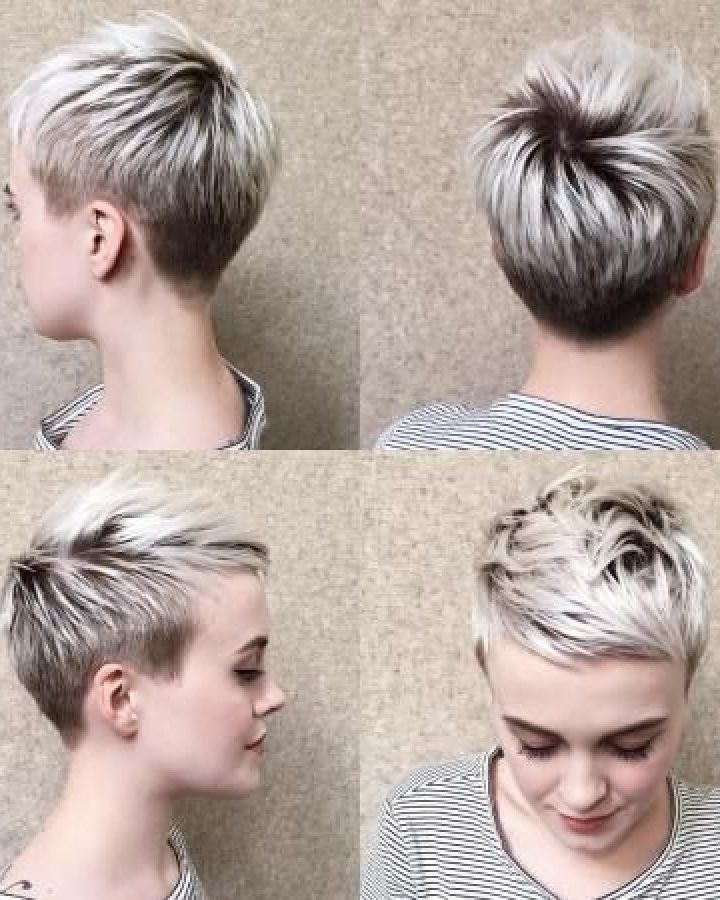 15 Best Collection of Blonde Pixie Haircuts with Short Angled Layers