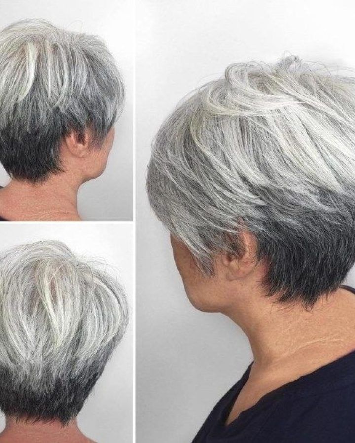 2024 Latest Reverse Gray Ombre for Short Hair