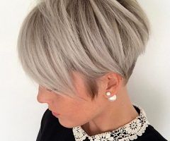 20 Best Collection of Ash Blonde Pixie Hairstyles with Nape Undercut