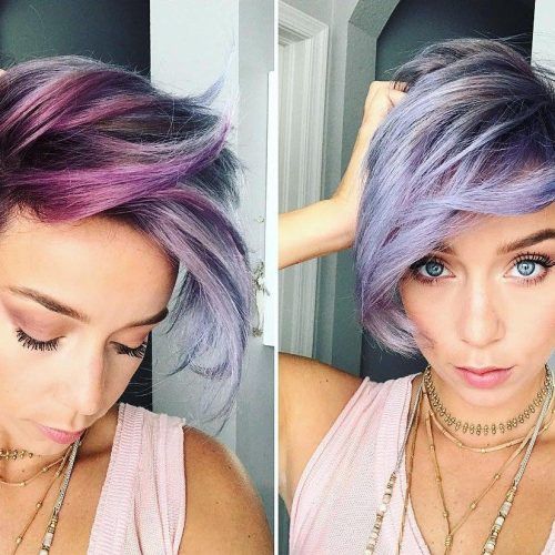 Lavender Haircuts With Side Part (Photo 6 of 20)