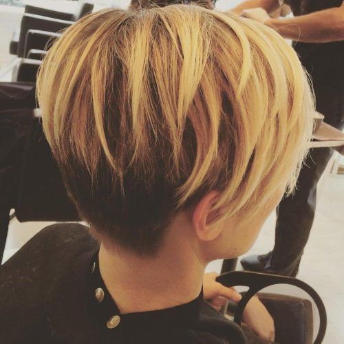 Two-Tone Spiky Short Haircuts (Photo 6 of 20)