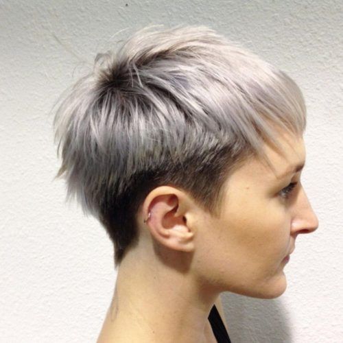 Two-Tone Feathered Pixie Haircuts (Photo 1 of 20)
