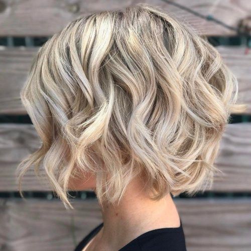 Choppy Blonde Bob Hairstyles With Messy Waves (Photo 1 of 20)