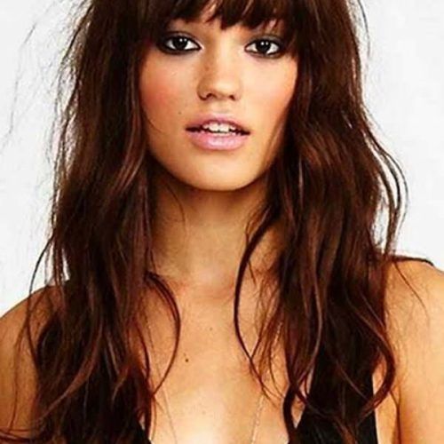 Wavy Hairstyles With Layered Bangs (Photo 5 of 20)