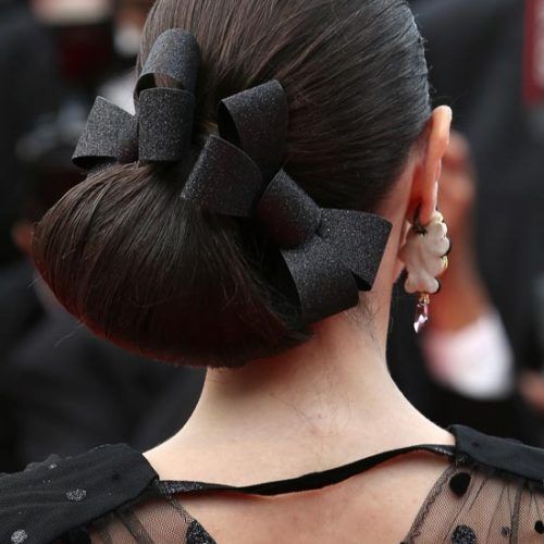 Classic Updo With A Bow (Photo 15 of 15)