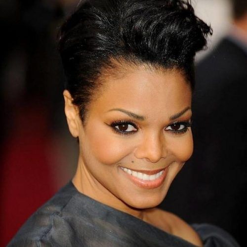 Short Hairstyles For African American Women With Round Faces (Photo 1 of 20)