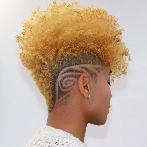 Blonde Curly Mohawk Hairstyles For Women (Photo 18 of 20)