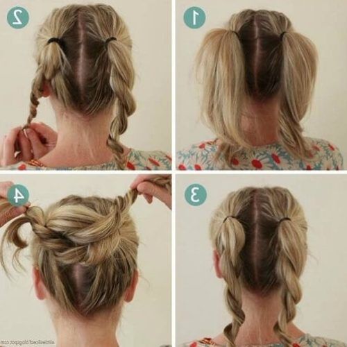 Twisted Buns Hairstyles For Your Medium Hair (Photo 7 of 20)