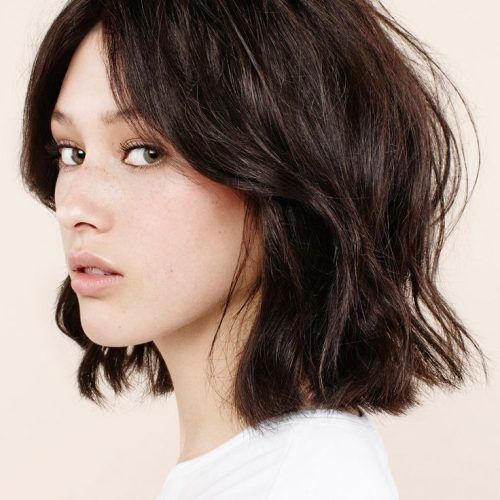 Brunette Bob Haircuts With Curled Ends (Photo 5 of 20)