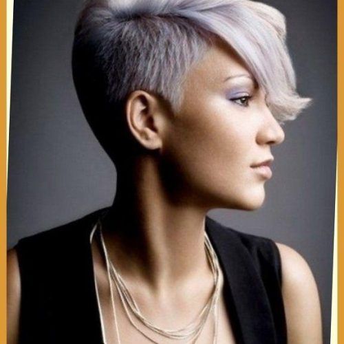 Part Shaved Short Hairstyles (Photo 12 of 20)