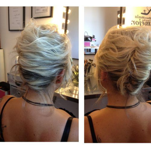 Messy French Roll Bridal Hairstyles (Photo 11 of 20)