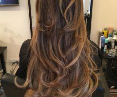 20 Collection of Choppy Chestnut Locks for Long Hairstyles