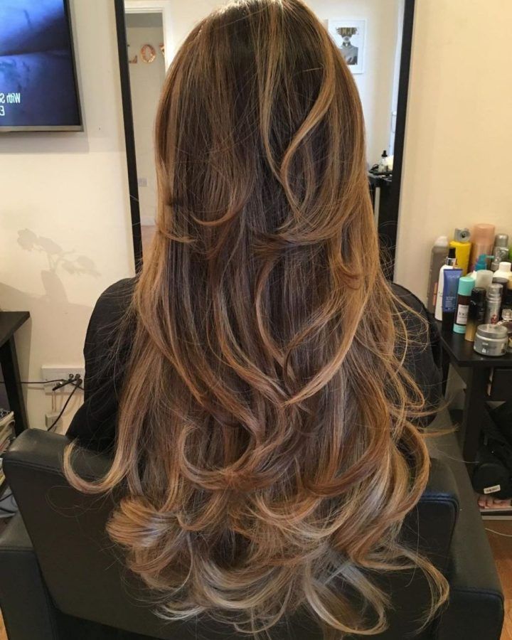 20 Collection of Choppy Chestnut Locks for Long Hairstyles
