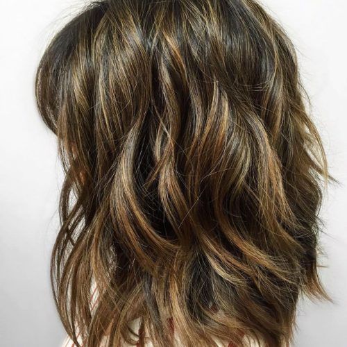 Caramel Lob Hairstyles With Delicate Layers (Photo 20 of 20)