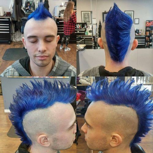 Blue Hair Mohawk Hairstyles (Photo 15 of 20)