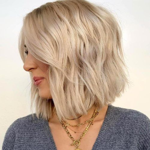 Layered And Side Parted Hairstyles For Short Hair (Photo 18 of 20)
