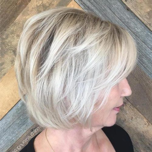 Icy Blonde Shaggy Bob Hairstyles (Photo 15 of 20)