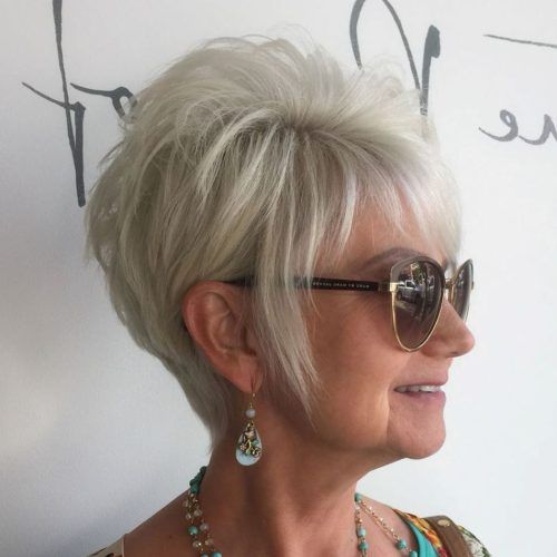 Chic Blonde Pixie Bob Hairstyles For Women Over 50 (Photo 7 of 20)