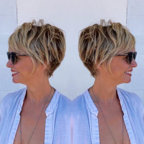 Chic Blonde Pixie Bob Hairstyles For Women Over 50 (Photo 2 of 20)