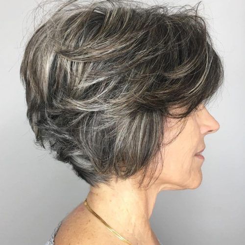 Tapered Gray Pixie Hairstyles With Textured Crown (Photo 7 of 20)