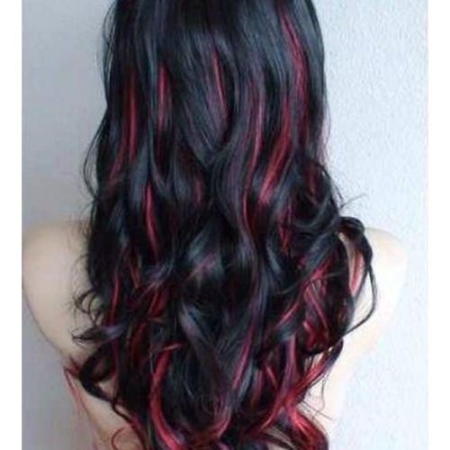 Red Highlights For Type 3C Hairstyles (Photo 1 of 20)