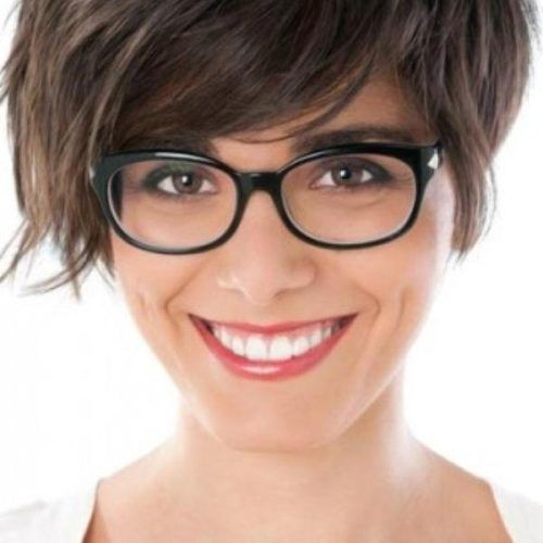Short Haircuts For People With Glasses (Photo 1 of 20)
