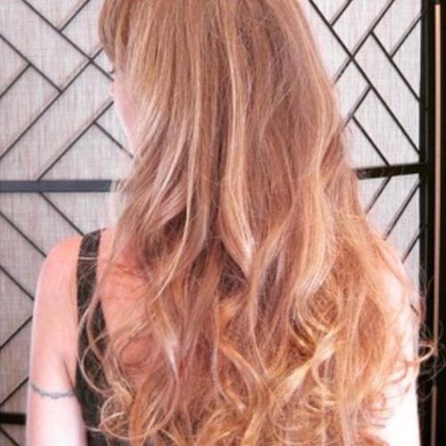 Long Feathered Strawberry Blonde Haircuts (Photo 13 of 20)