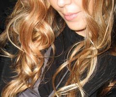 20 Inspirations Long Dark Brown Curls Hairstyles with Strawberry Blonde Accents