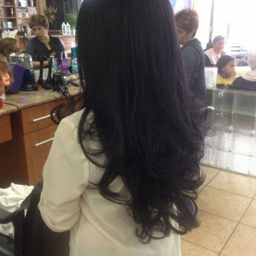 Black Hair Long Layers (Photo 10 of 15)