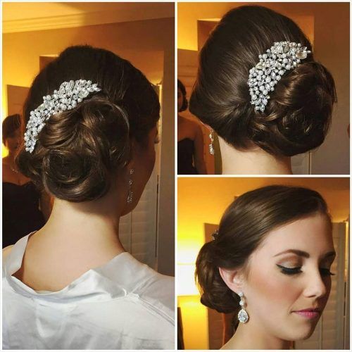 Embellished Twisted Bun For Brides (Photo 15 of 20)