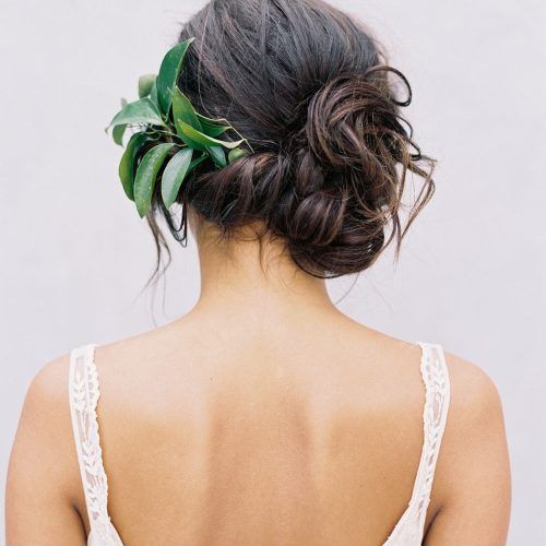 Side Bun Prom Hairstyles With Black Feathers (Photo 12 of 20)
