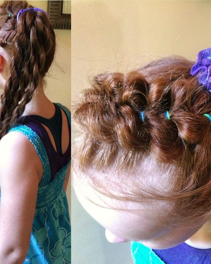 2024 Latest Braided Headband and Twisted Side Pony Hairstyles