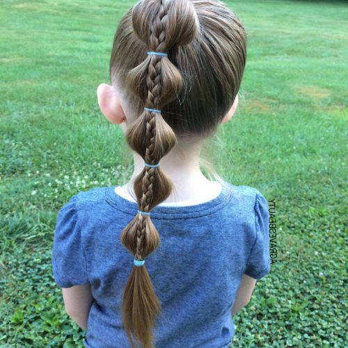 Bubble Braid Updo Hairstyles (Photo 11 of 20)