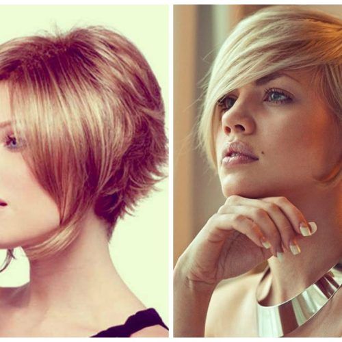 Short Tapered Bob Hairstyles With Long Bangs (Photo 8 of 20)