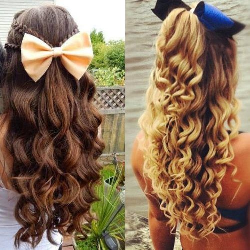 Curled Half-Up Hairstyles (Photo 11 of 20)