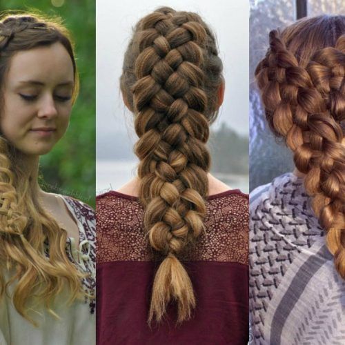Three Strand Long Side Braided Hairstyles (Photo 3 of 20)