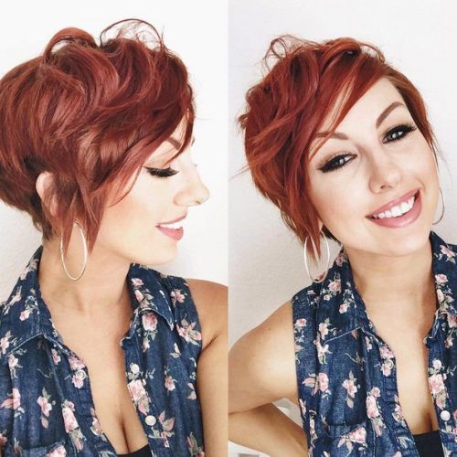 Pixie Hairstyles With Red And Blonde Balayage (Photo 15 of 20)