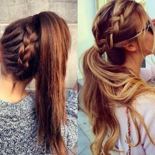 Braided Hairstyles In A Ponytail (Photo 5 of 15)
