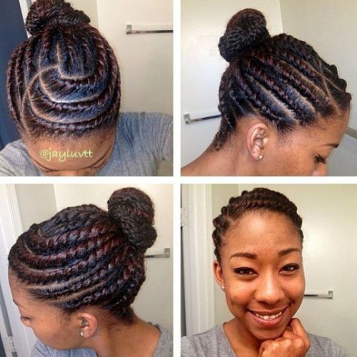 African American Flat Twist Updo Hairstyles (Photo 14 of 15)