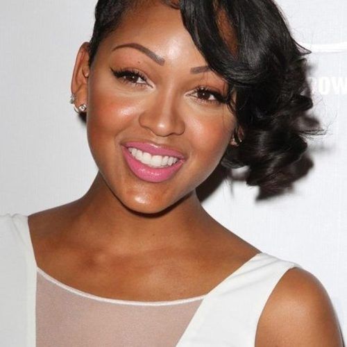 Short Hairstyles For Round Faces African American (Photo 20 of 20)